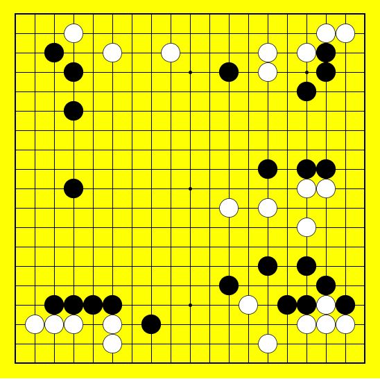 围棋中盘攻防|攻逼法1