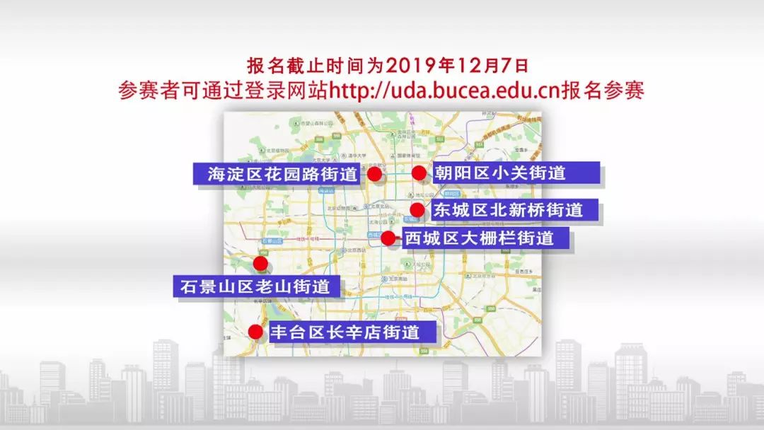 此次征集方案在城六区各确定了1个项目选点，分别位于东城区北新桥街道、
