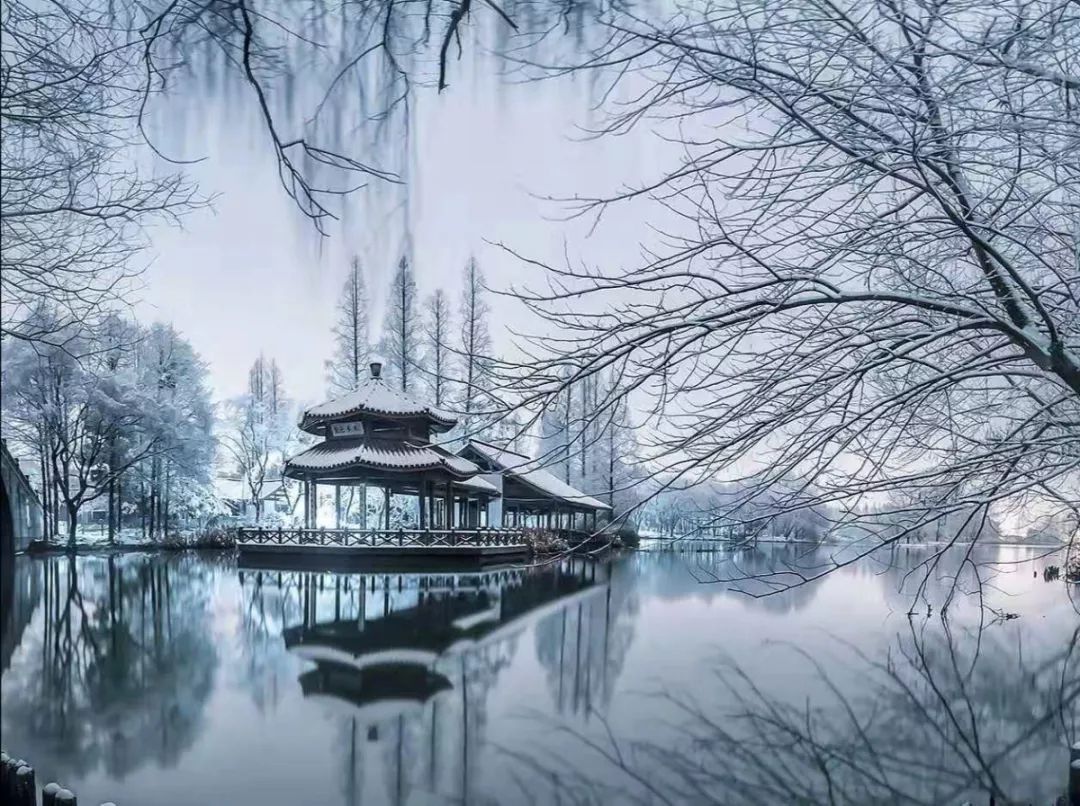 西湖的雪景,让人流连忘返