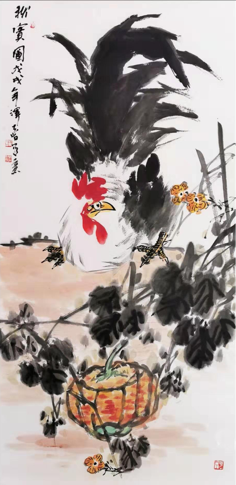 中国画鸡大家王泽喜