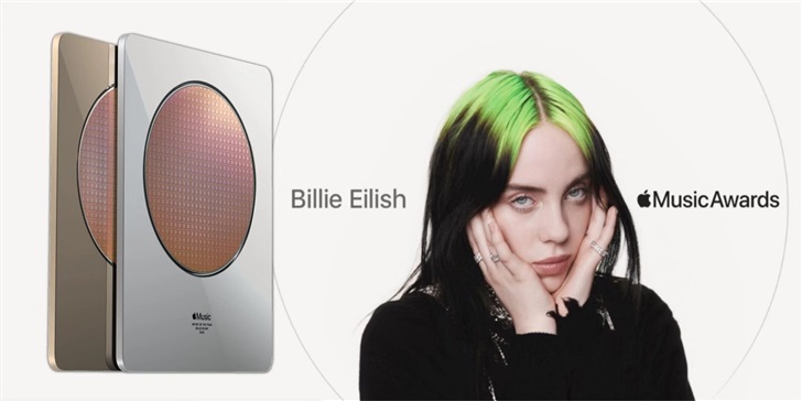 苹果举办首届苹果音乐盛典：BillieEilish获奖，奖杯很“苹果”