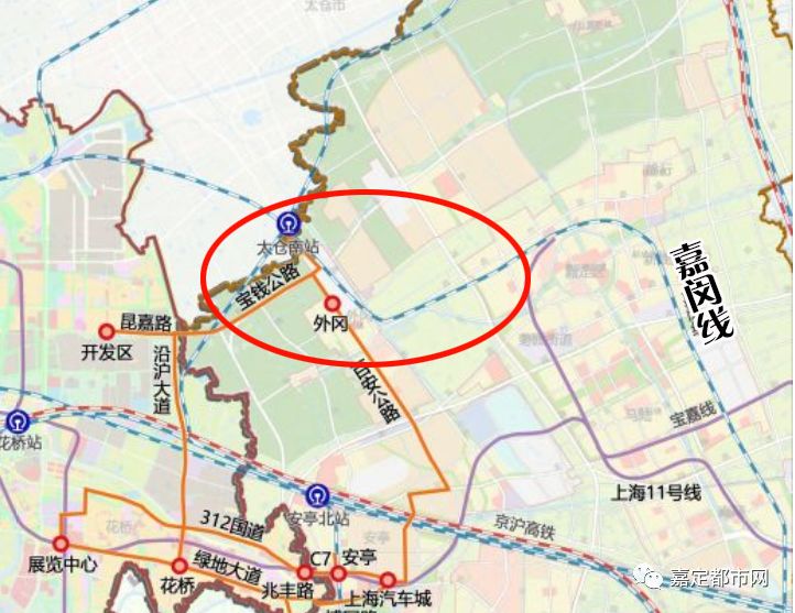 嘉闵线延伸段有望再往西走,根据图片显示,提出了另一种可能.