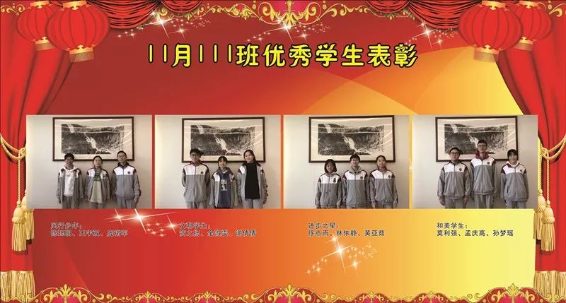 向优秀学习，向榜样看齐——记高一年级十一月优秀学生表彰