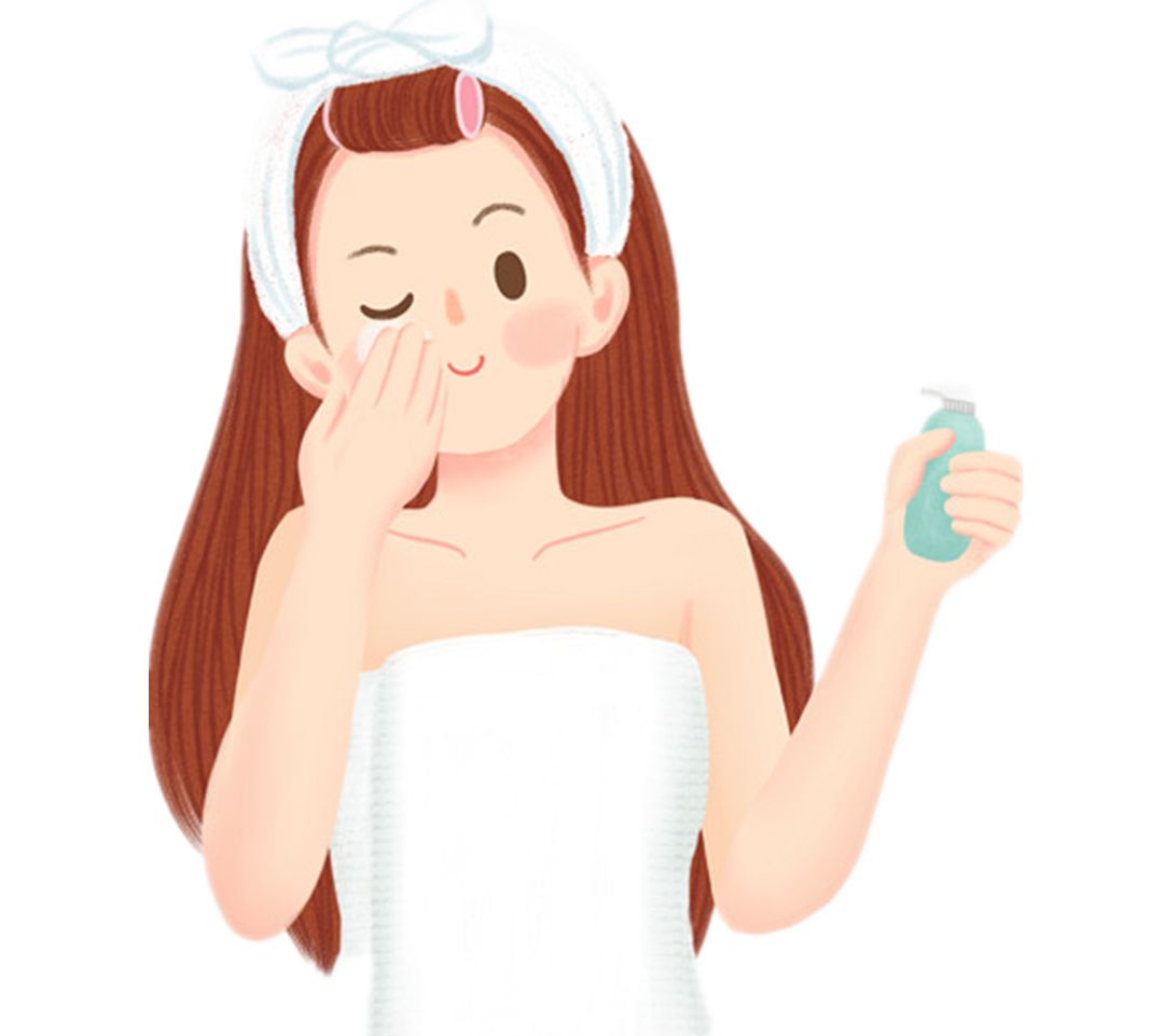 洗澡后涂保湿霜