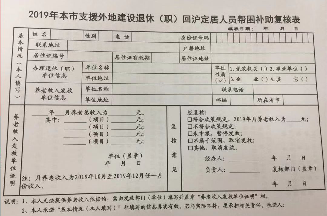 注意事项：1、给您办理退休的单位名称及地址（填表时用） 2、给您发放养