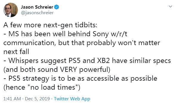 Kotaku编辑称PS5和XboxScarlett都非常强悍_索尼