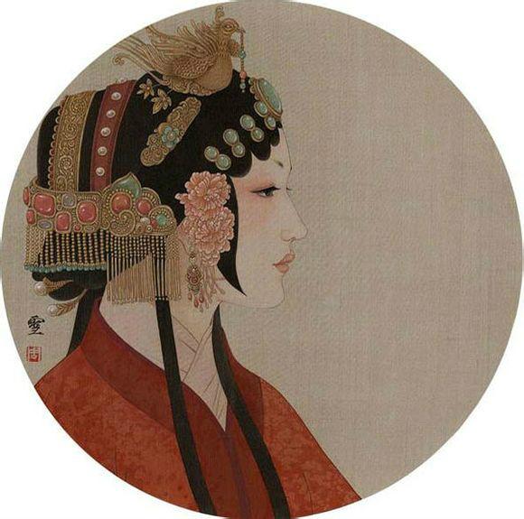 戏曲人物画周雪工笔作品欣赏