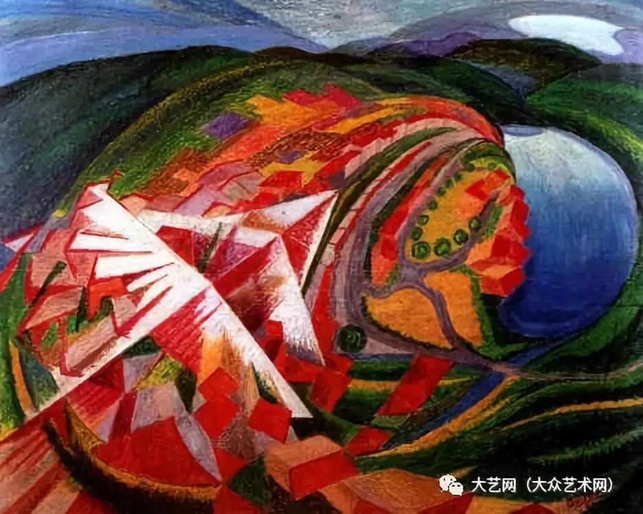 意大利未来主义画家杰拉多·多托里(gerardo dottori)经典绘画作品