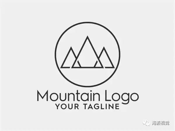 品牌logo以山为元素的logo设计