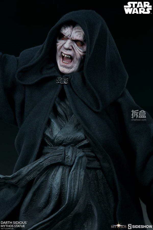 sideshow《星球大战》达斯西迪厄斯darth sidious 21寸雕像