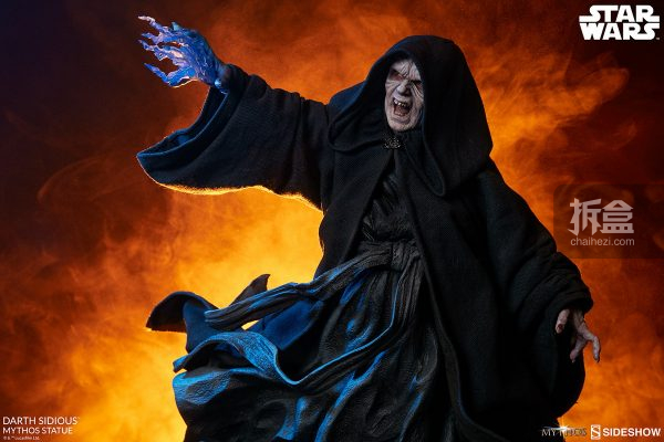 sideshow星球大战达斯西迪厄斯darthsidious21寸雕像