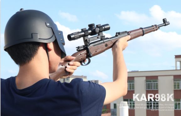 98k狙击枪水弹抢  今天你"吃鸡"了吗 如果没有 就让98k来助你吧 八倍