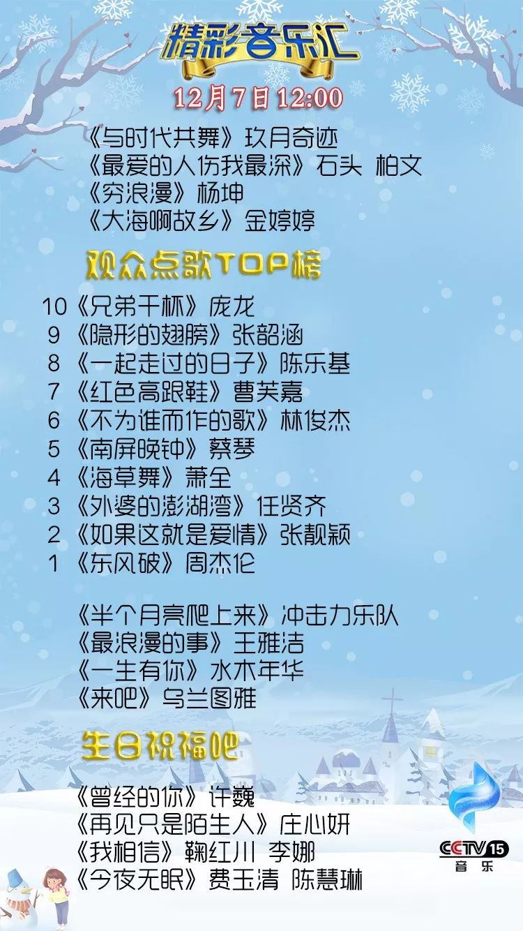 《精彩音乐汇》张伦硕现场版