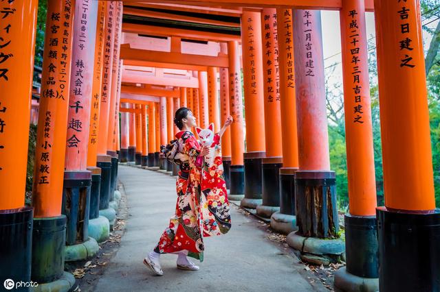 揭秘日本人的财神庙数万座鸟居全部走完要三个半小时