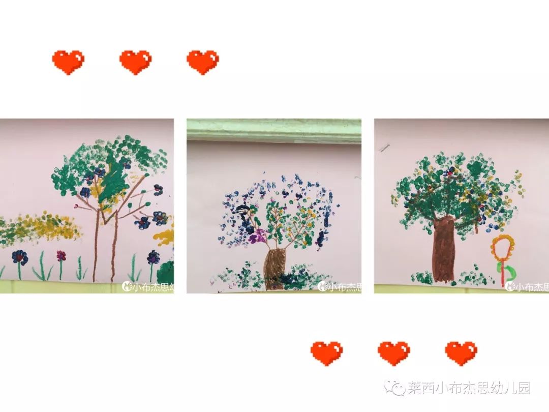 【小布杰思分享】多彩的树——创意棉签画
