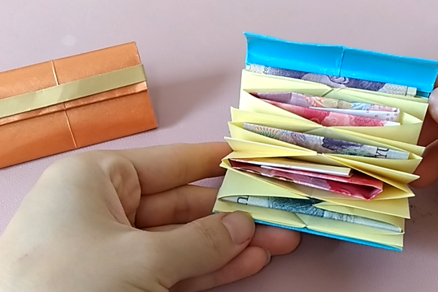 折纸一款非常好看实用的多层钱包,步骤简单