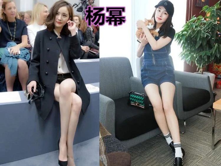4个女星的"坐姿":赵丽颖少女,唐嫣优美,看到杨幂