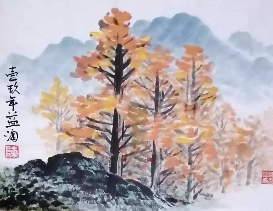 擅长山水画,兼习花鸟走禽,师从著名画家岑学恭,刘啸林,邵仲节,汤祖堃