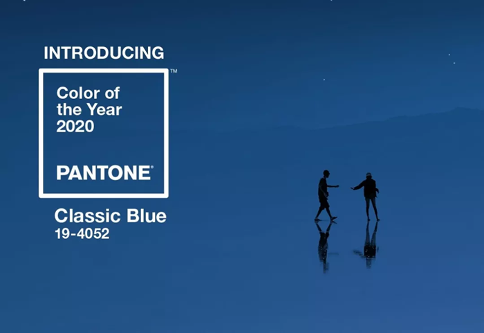 pantone,这个月发布了 2020 年度流行色:classic blue(经典蓝色)