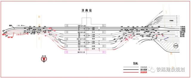 济南西站平面布置图▼济南枢纽总布置示意图▼2,长清站位于文昌办事