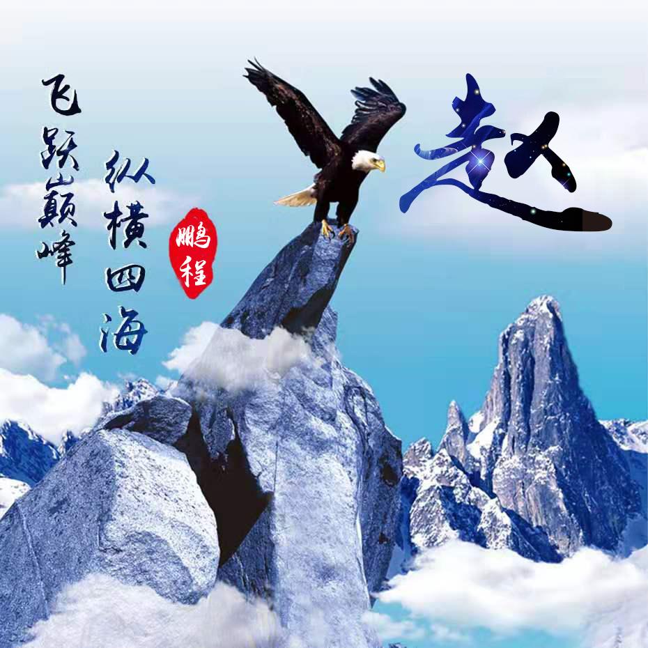 你的微信头像该换了,水墨中国风雄鹰展翅姓氏头像,助你大展宏图