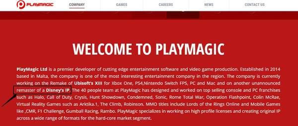 曝PlayMagic工作室正重制某款迪士尼IP游戏疑ACT类型_Soup