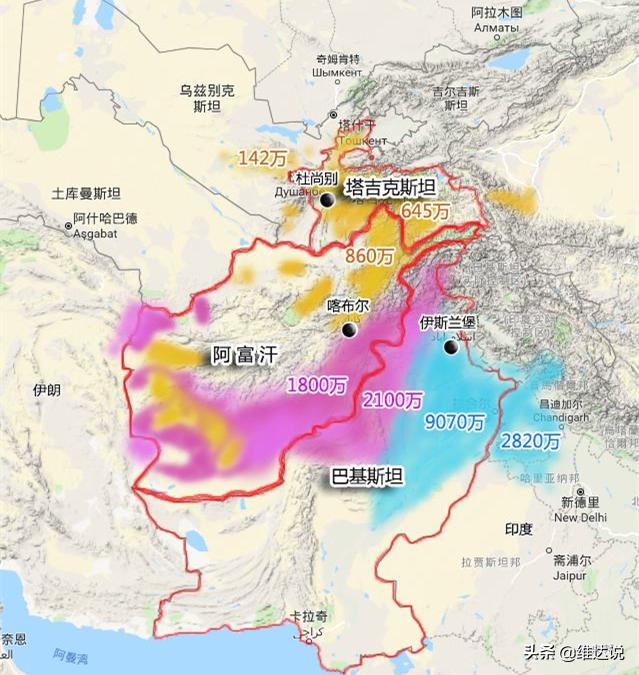 中亚人口分布_2018最新中亚人口密度图查询,中亚人口密度图高清版下载,中亚人