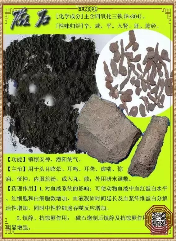 每天最少学一味中药——磁石!
