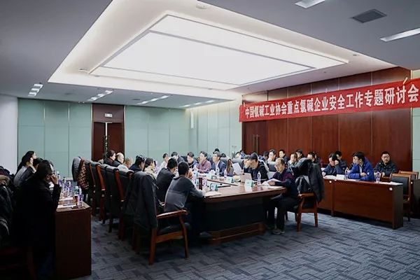 四川省危险化学品协会会长吴清学,新疆天业集团总经理周军,青岛海湾