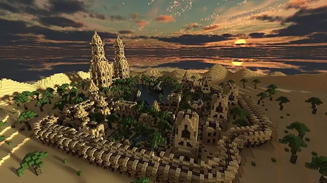 《我的世界》看创造大神如何改造沙漠的 一个人三天建起一座城市