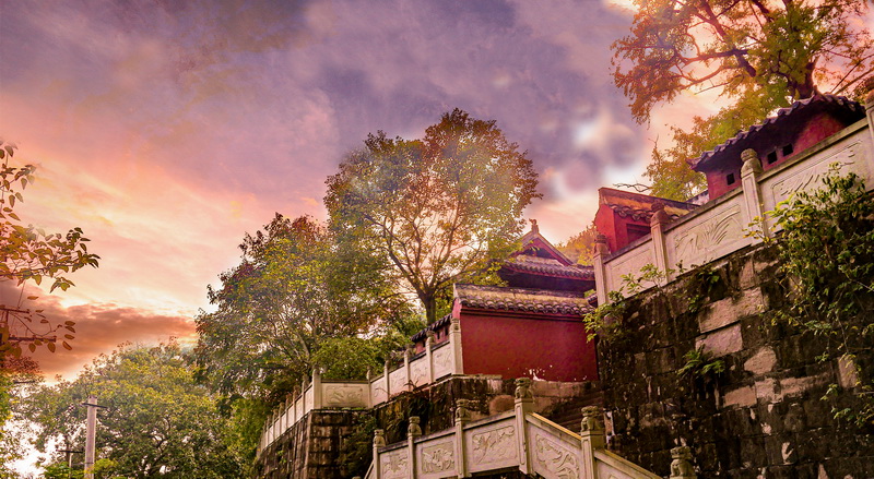 三台县琴泉寺和秋天有个约会