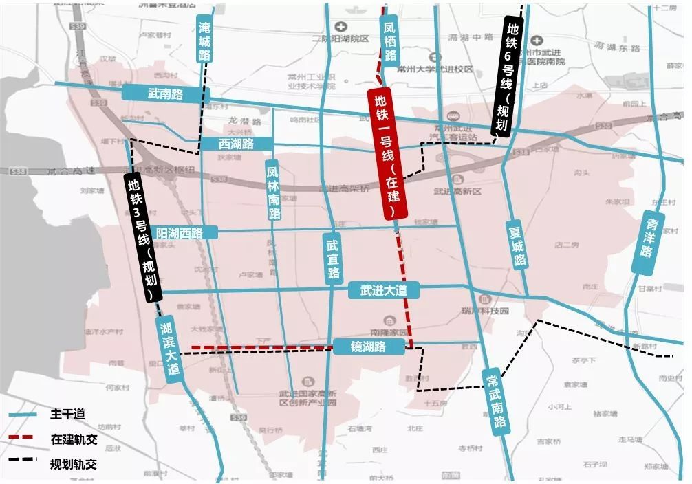 (武进高新区交通轨道图)