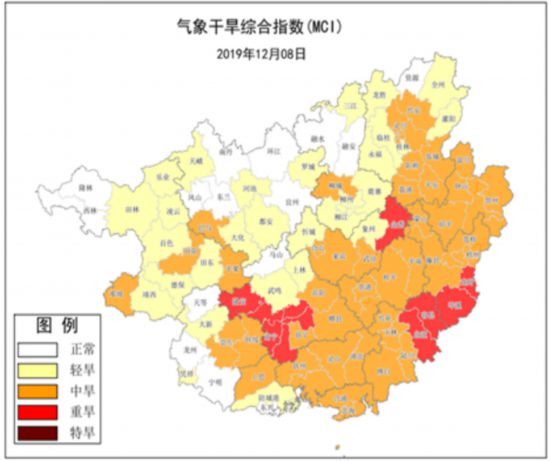 广西6市21县(市,区)出现旱灾 受灾人口超过26万