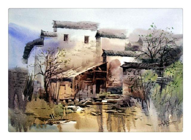 水色空间 -- 王明华水彩风景画