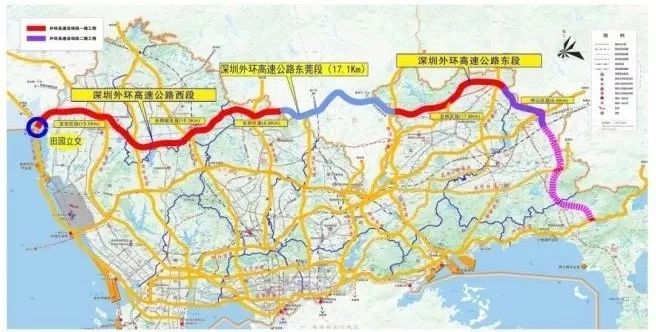 加强深惠联系 外环高速公路一期工程有望明年通车_深圳