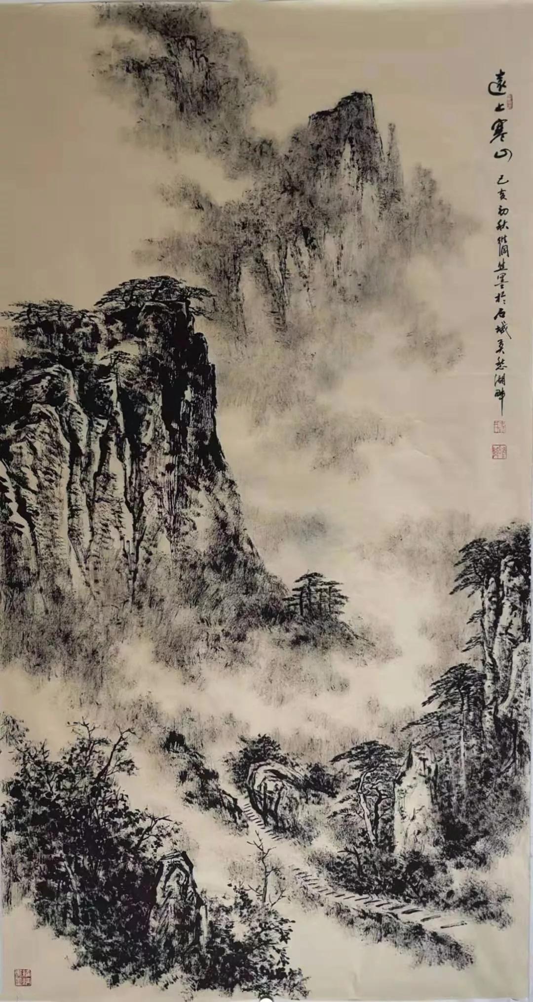 谢维纲焦墨画作品欣赏