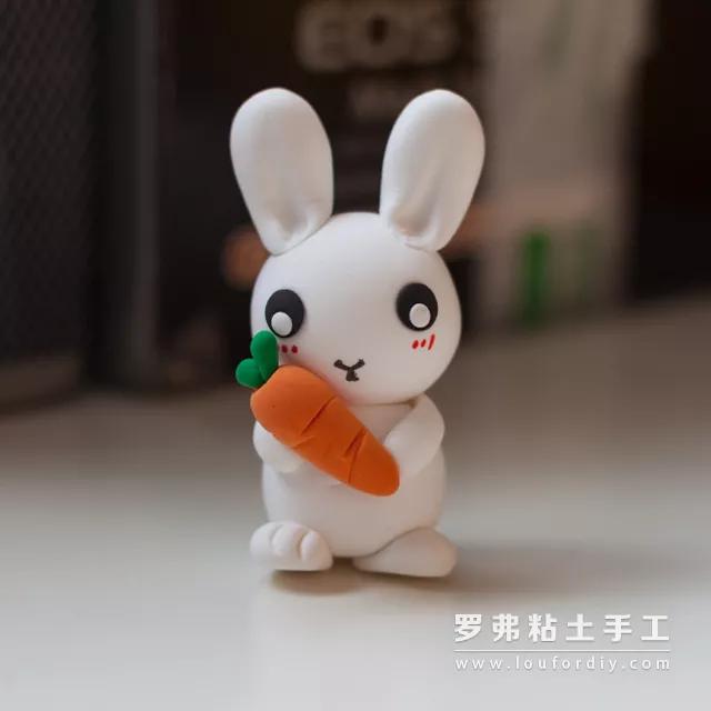 罗弗超轻粘土教程 — 可爱小兔子超轻粘土动物制作图解