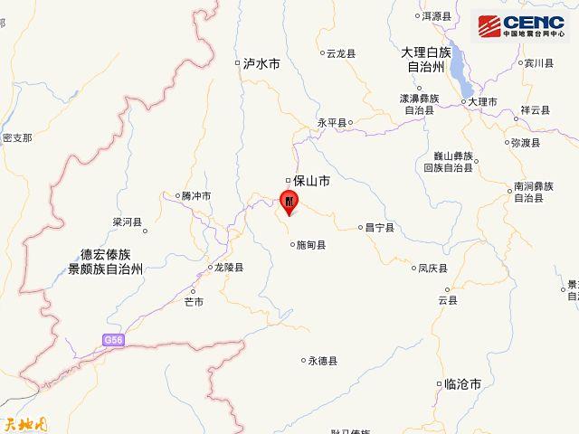 云南保山市施甸县发生3.4级地震,震源深