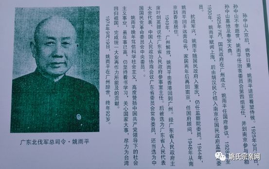 爱国侨领姚德胜为平远姚,原文化部副部长吕志先为平远姚.