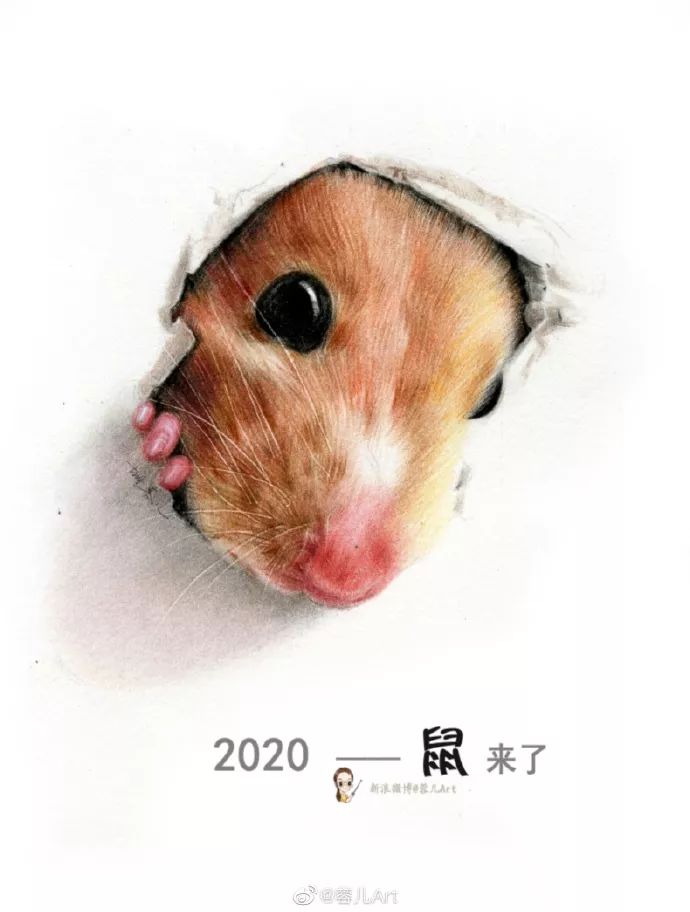 彩铅教程| 2020萌鼠来袭