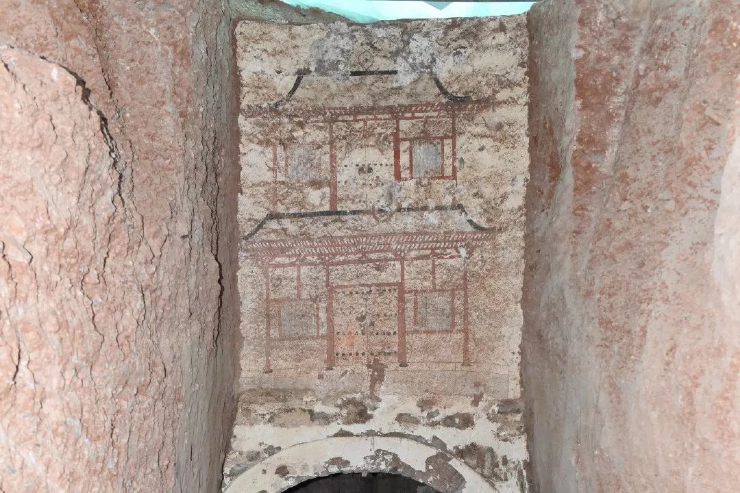 原创甘肃天祝县岔山村吐谷浑墓的壁画建筑以及背后的历史