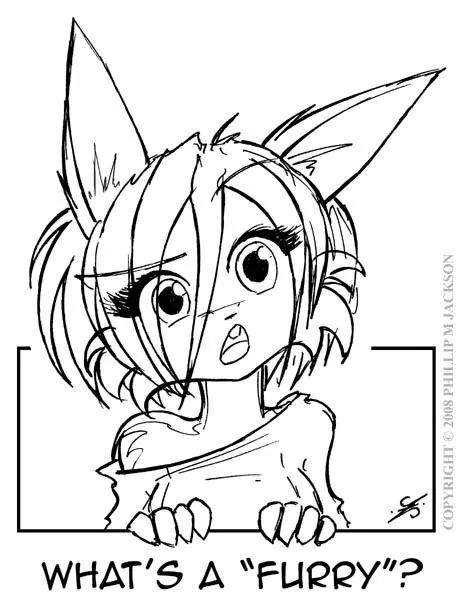 da画师jollyjack作品,关于兽圈的永恒难题 英文中,furry 的原意为