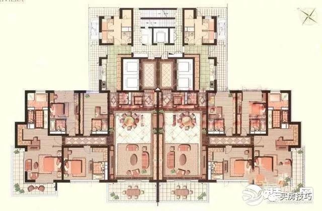 上海汤臣一品户型图6室597平户型装修效果图参考户型:六居面积:579平