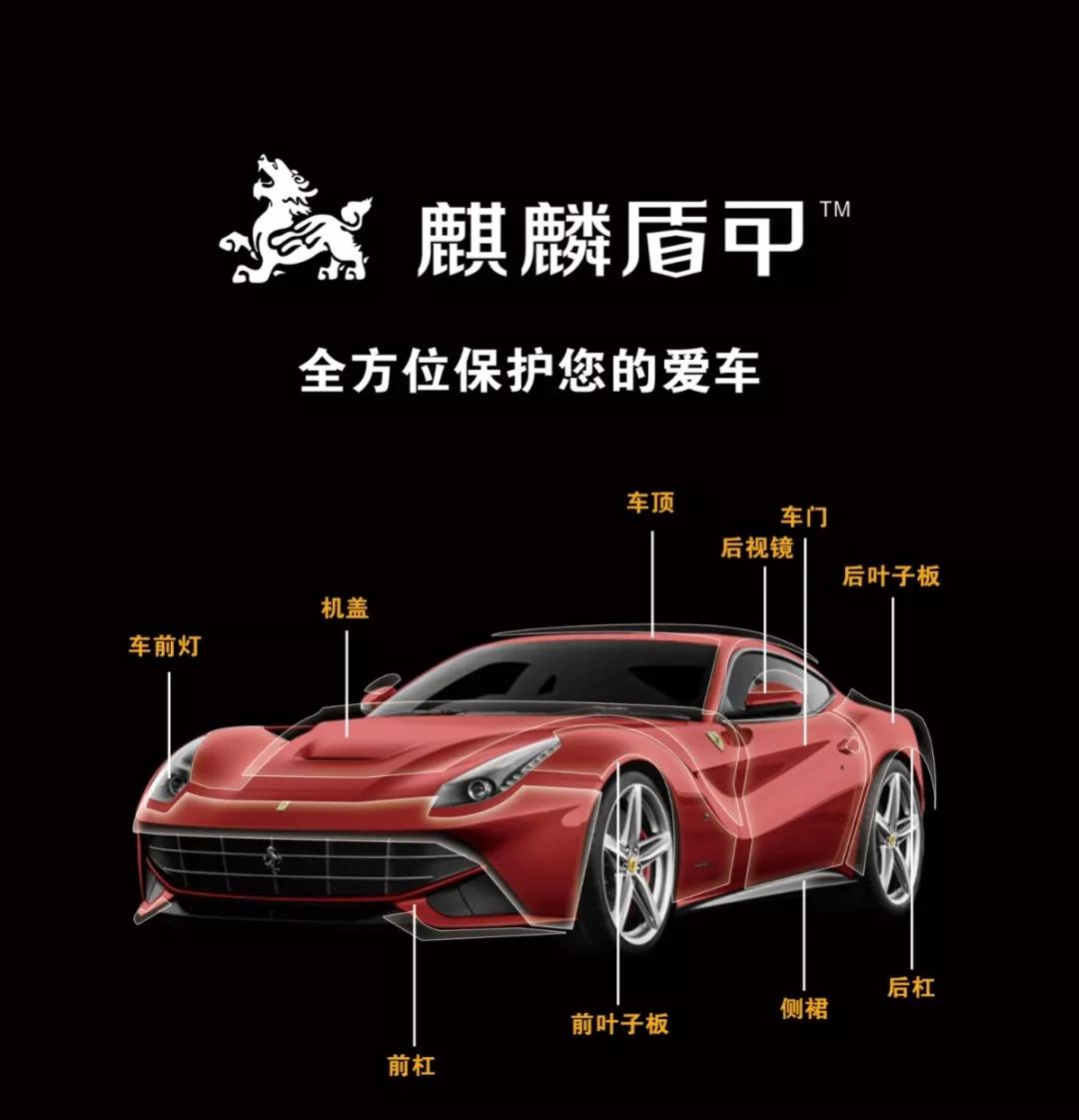 麒麟盾甲隐形车衣上身奔驰gls450