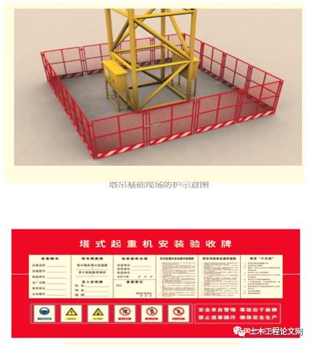 施工现场塔吊基础塔吊附着装置及吊篮防护做法