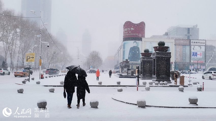 哈尔滨下雪了雪后气温将升至0℃