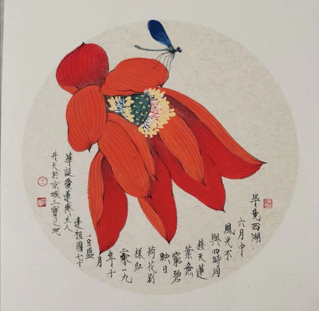 王井天荷花小品集