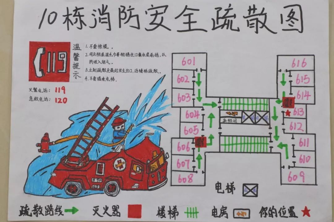 【转载】消防安全月|宿舍应急疏散图获奖名单