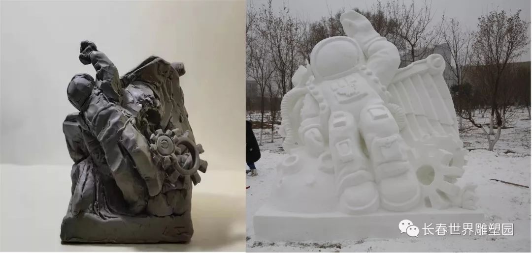 观雪雕,赏冬韵一一第五届中国长春大学生雪雕大赛作品