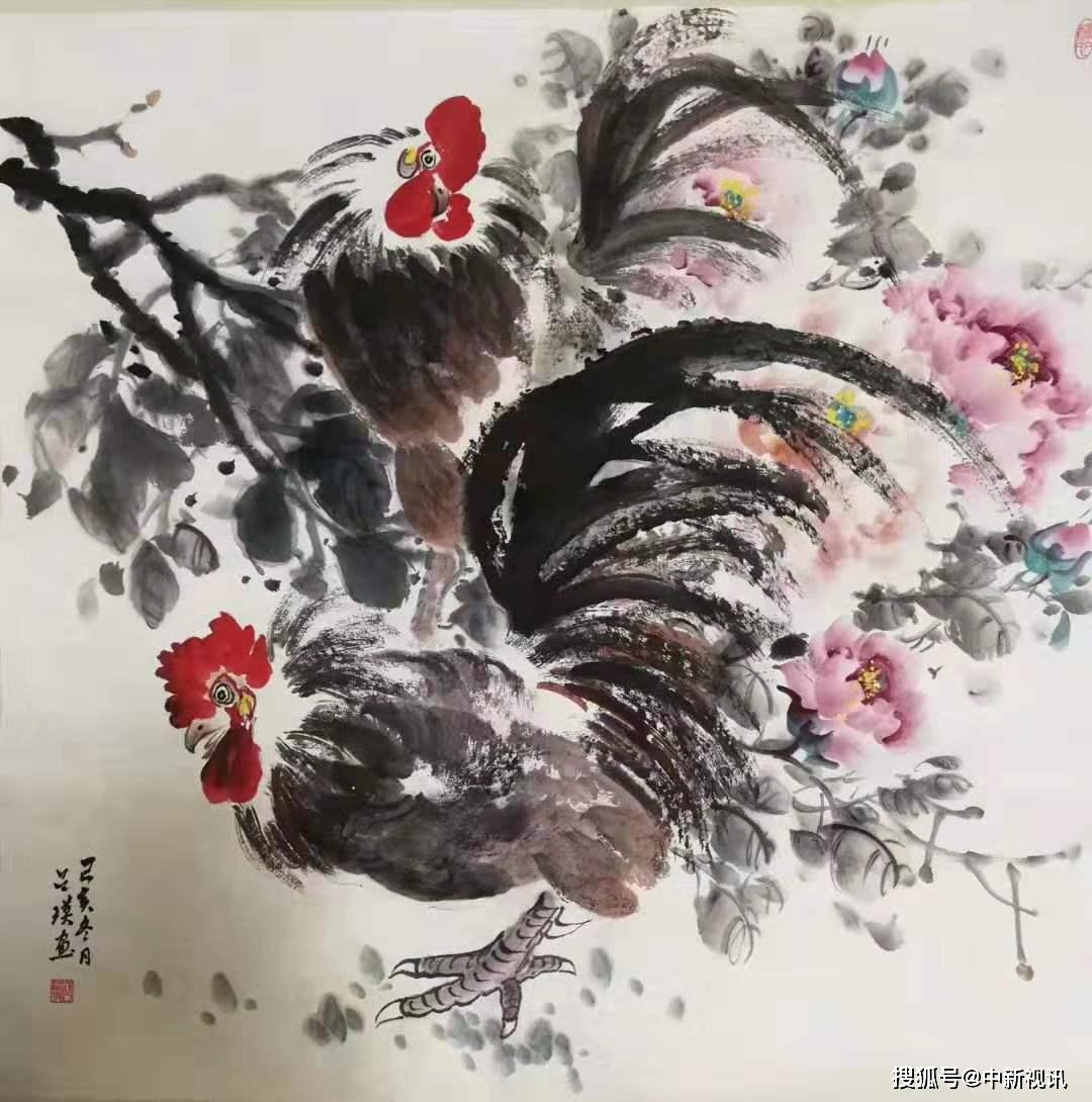 著名画家吕瑛的国画作品